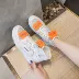 Cao để giúp nhỏ màu trắng giày nữ mùa hè 2018 mới Hàn Quốc phiên bản của dày- có đế giày thường hip-hop hip-hop sinh viên hoang dã giày giày boot cổ thấp Giày cao gót
