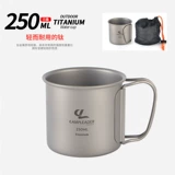 Портативная маленькая кофейная металлическая золотая вода со стаканом, ручка для кемпинга