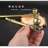 Латунная медная курительная трубка, латунный старомодный мундштук для пожилых людей, подарок на день рождения