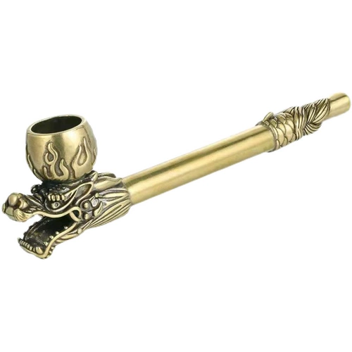 Латунная медная курительная трубка, латунный старомодный мундштук для пожилых людей, подарок на день рождения