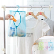 Treo túi lưới lưu trữ hoàn thiện túi nhà bếp phòng tắm tủ quần áo đa năng treo túi quần áo trẻ em túi lưu trữ - Hệ thống giá giặt