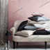Nhung mới màu rắn đơn giản gối hiện đại sofa sang trọng đệm lớn giường gối đệm trở lại Trở lại đệm / Bolsters