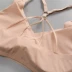 Áo crop top ngực kiểu chống mục tiêu nữ thể thao bra bra dây đeo vest gợi cảm tụ tập làm đẹp dưới quần lót trở lại - Ống Ống