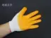 găng tay thợ hàn Găng tay cao su màu vàng dày nitrile làm việc bọc nhựa cao su bảo hộ lao động cung cấp động vật găng tay chống mài mòn nam và nữ găng tay sợi trắng găng tay hàn 
