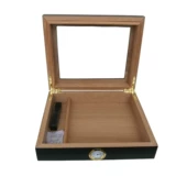 Кедровая деревянная сигарная коробка увлажняющая коробка кубинская сигарная увлажняющая коробка открытая окно черная сигара сигара сигарета сигарета