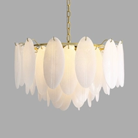 Белая глянцевая люстра для гостиной, современный светильник, Италия, легкий роскошный стиль