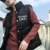 Áo vest cotton mùa thu nam cổ áo mỏng cổ áo cotton phiên bản Hàn Quốc theo xu hướng áo khoác nam đẹp trai vest vest cỡ lớn