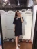 it Hong Kong b + ab Big C hợp tác người mẫu mùa hè 2021 chụp đường phố Váy chữ A ngắn tay giữa váy suông và váy mỏng - A-Line Váy