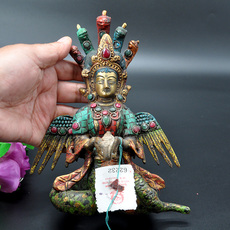 Изображения Будды, Статуи божества 尼泊尔纯铜手工龙树菩萨龙猛龙胜佛像高21.5厘米