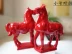 Miễn phí vận chuyển đồ gốm gốm đỏ trang trí ngựa Lucky Phong Thủy phòng khách đồ nội thất Trang trí đám cưới Đá & Đá trang trí