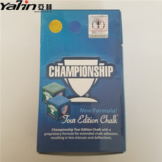 Мел для кия 美国silver cup原装进口银杯世锦赛蓝色巧粉台球巧克擦粉中性油性
