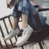 Giày vải mới 2018 nữ sinh viên phiên bản Hàn Quốc của ulzzang mùa thu hoang dã phẳng Harajuku chic giày phong cách Hàn Quốc giày thể thao nữ Plimsolls