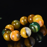 Агатовое украшение-шарик, натуральный агатовый браслет, агатовые четки из круглых бусин подходит для мужчин и женщин
