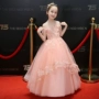 Trẻ em ăn mặc công chúa váy từ vai cô gái pettiskirt Liuyi hoa cô gái nhỏ chủ váy trang phục đàn piano váy cho bé