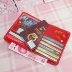 Túi đựng hộ chiếu hello kitty dễ thương mới Hello Kitty mèo hộ chiếu bộ túi tài liệu đa chức năng Nhật Bản và Hàn Quốc ví đựng thẻ cho nữ Túi thông tin xác thực