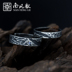 Nanfeng Song Thiết kế ban đầu "" nhẫn đôi S925 nhẫn bạc sterling Tanabata quà tặng đặc biệt nhẫn Nhẫn
