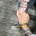 Yang Yifan Tide cặp đôi thương hiệu vòng tay GD cùng đoạn thời trang vòng tay đơn giản Châu Âu và Hoa Kỳ đường phố hip hop nam và nữ vòng tay vòng tay cartier Vòng đeo tay Cuff