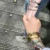 Yang Yifan Tide cặp đôi thương hiệu vòng tay GD cùng đoạn thời trang vòng tay đơn giản Châu Âu và Hoa Kỳ đường phố hip hop nam và nữ vòng tay