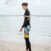 2019 đồ bơi mới thời trang thể thao và giải trí chia ba mảnh phù hợp với cặp đôi đồ bơi đi biển chống nắng bình thường nam nữ - Vài đồ bơi 	đồ đôi đi biển big size Vài đồ bơi