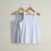 Áo thun nam trung niên và cao tuổi cotton ngắn tay áo thun size rộng màu trắng áo vest cũ mùa hè mới bố - Áo vest áo ngực đẹp Áo vest