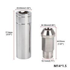 Покрышка винтовой крышкой 适用于汽车改装不锈钢轮胎螺帽本田福特别克林肯凯迪拉克马自达