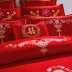 Đơn giản cao cấp cotton Trung Quốc đám cưới đơn mảnh chăn 60s cotton dài chủ yếu bông lớn màu đỏ thêu duy nhất chăn sản phẩm - Quilt Covers