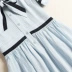 Váy voan 2019 Kiểu dáng cạp cao của phụ nữ châu Âu và eo cao là một chiếc váy chữ V có cổ chữ V với chân váy dài màu 51755 - A-Line Váy