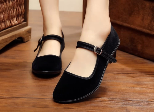 Действительно женские в стиле традиционная поляризованная этикета ткань танцевальная обувь танцевальная обувь высокая полиуретановая подошва из легкой горячей продажи