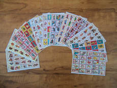 Карточки для настольных игр 新印洋画片大全（游戏牌/洋片/公仔纸/小画片/毛号）