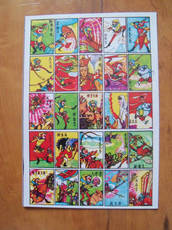 Карточки для настольных игр 新印西游记7老洋画片（游戏牌/洋片/公仔纸/拍画/小画片/毛号）