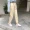 Mùa xuân mới của Hàn Quốc phiên bản của lỏng mỏng đàn hồi eo dây đeo hậu cung quần chín điểm sinh viên quần thẳng quần âu thủy triều nữ quần ngủ nữ
