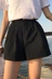 2018 mùa hè mới Hàn Quốc phiên bản của eo cao là mỏng bán đàn hồi eo quần âu sinh viên hoang dã quần chân rộng quần short nữ triều shop quần áo nữ gần đây Quần short