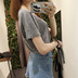 Mùa xuân mới của Hàn Quốc thời trang rỗng vòng cổ ngắn tay T-Shirt nữ Han Fan rắn màu Slim mỏng hoang dã áo khoác thủy triều Mùa xuân