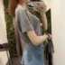 Mùa xuân mới của Hàn Quốc thời trang rỗng vòng cổ ngắn tay T-Shirt nữ Han Fan rắn màu Slim mỏng hoang dã áo khoác thủy triều quần áo tập yoga Mùa xuân