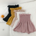 Mùa hè mới voan áo không tay ngọt ngào tai gỗ pleated ống top eo búp bê áo sơ mi vest nữ triều áo sơ mi trắng nữ Áo ba lỗ