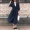 Mùa xuân mới của Hàn Quốc phiên bản của tính khí sang trọng lỏng eo phần dài đơn ngực dây đai bảy điểm tay áo áo gió áo khoác nữ couple tx áo khoác nữ