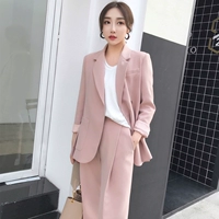 ◆ MMCO ◆ 2018 mùa xuân và mùa hè mới hoang dã giản dị phù hợp với áo khoác ngắn phù hợp với thời trang của phụ nữ mùa xuân và mùa thu màu hồng thời trang nữ
