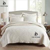 giường bông châu Âu bao gồm mảnh duy nhất của khăn trải giường rắn ba mảnh bông của Mỹ bông tấm dày cao cấp bông - Trải giường drap giuong
