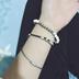 Châu âu và Mỹ thay đổi nhỏ gọn hình học đơn giản designism handmade kim cương retro vintage couple bracelet vòng đeo tay Vòng đeo tay Cuff