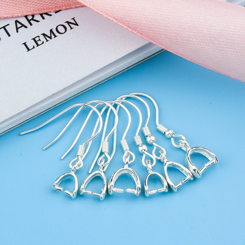 S925, серьги, застежка, бусины из жемчуга, аксессуары, серебро 925 пробы, DIY