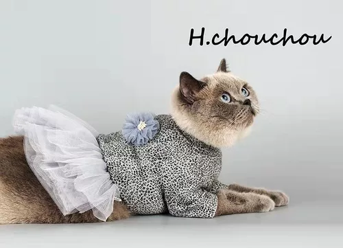 Уродливая H.Chouchou2019 Leopard Land Flower Dress Dog Dog Dog Princess Юбка 1943/5 Консультация еще более удивительно