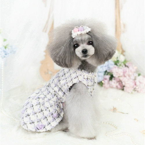 Fancy House2020 Осенний и зимний xioxiangfeng Rose Lobe Платье для домашних животных 20fh13d/5