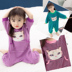 Mới mùa thu và mùa đông trẻ em 1-3 tuổi 5 cô gái cotton jumpsuit đồ ngủ dịch vụ nhà romper túi ngủ cộng với nhung jumpsuit trẻ em thu đông Áo liền quần