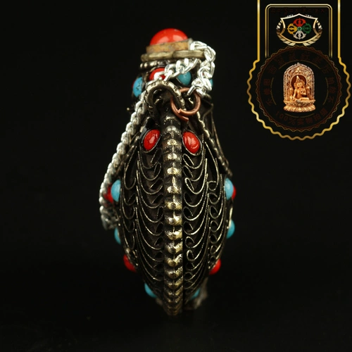 Подвеска ручной работы, медная сапфировая рубиновая портативная инкрустация камня