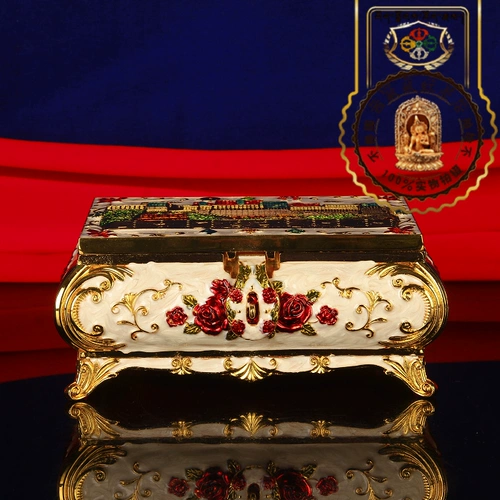 Красная тибетская тибетская экзотическая чистая медная рельефная поталовый дворец модный специальный заправка