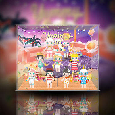 taobao agent 【Move】Bubble Mate Molly Food Party Tide Blind Blind Special Acrylic Display Box