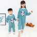 Đồ ngủ trẻ em một mảnh mùa xuân và mùa thu cotton dày cho bé dịch vụ nhà kích thước lớn mùa thu và mùa đông bé trai và bé gái bodysuit Áo liền quần