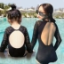 Cha mẹ trẻ con và đồ bơi trẻ em dài tay Đồ lót cho bé gái chống nắng cho bé gái lớn 1-3 bikini