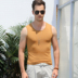 Mùa hè nam cotton căng rộng vai mồ hôi vest thanh niên Slim chặt chẽ không tay T-Shirt XL áo vest Lót