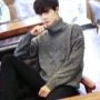 Mùa đông cao cổ áo len nam Hàn Quốc phiên bản của thủy triều sinh viên Harajuku phong cách lỏng cộng với nhung dày áo sơ mi ấm áp đáy áo len áo khoác nam đẹp